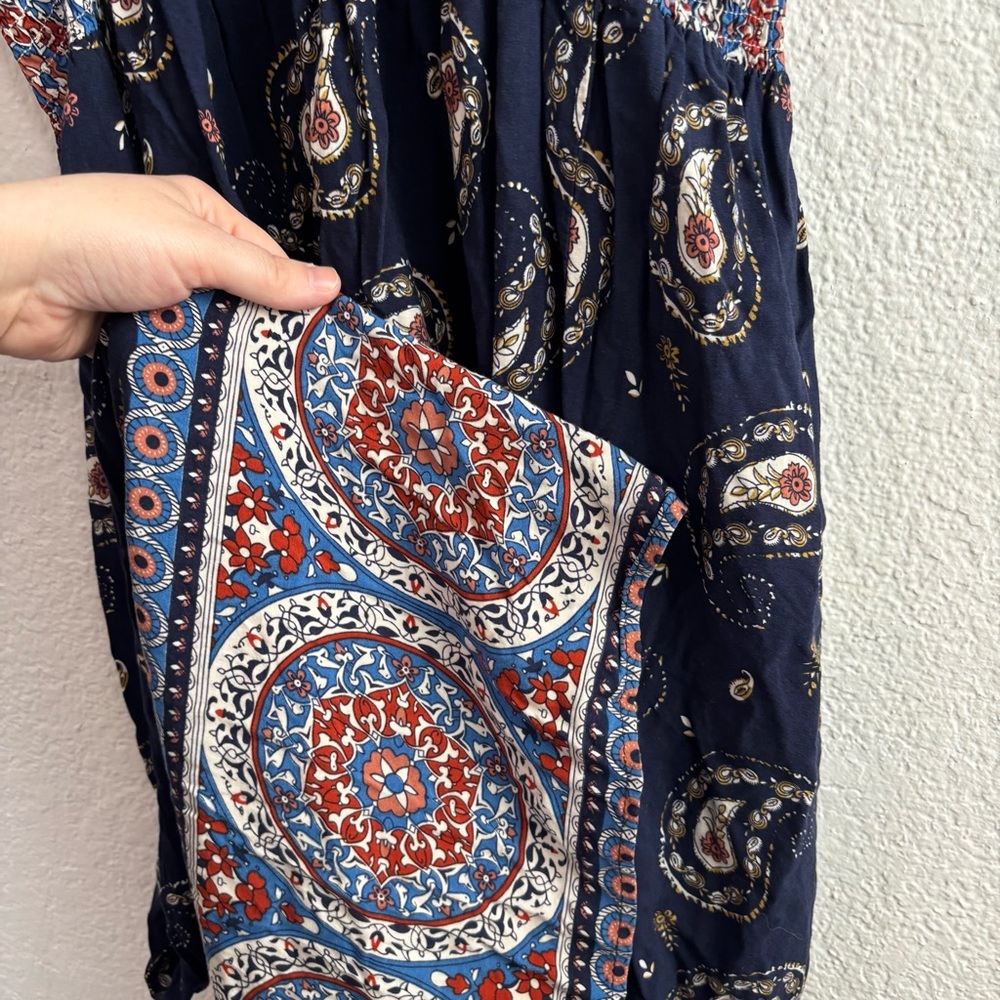 Navy Paisley Halter Maxi Dress - Women - Picture 9 of 11